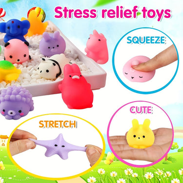 Set van 36 Kawaii Squishy Dier Fidget Speelgoed voor Stressverlichting, Veilig en Niet-toxisch, Geschikt voor Alle Leeftijden 1